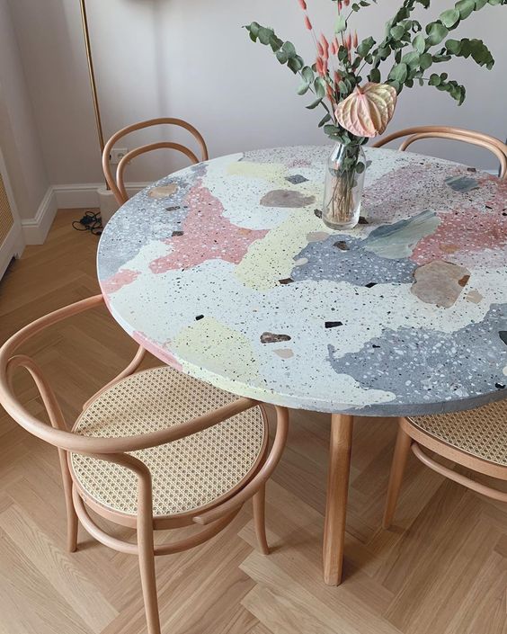 terrazzo table - rkb