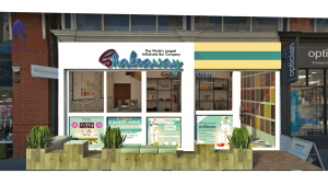 Exterior view of cafe - shakeaway