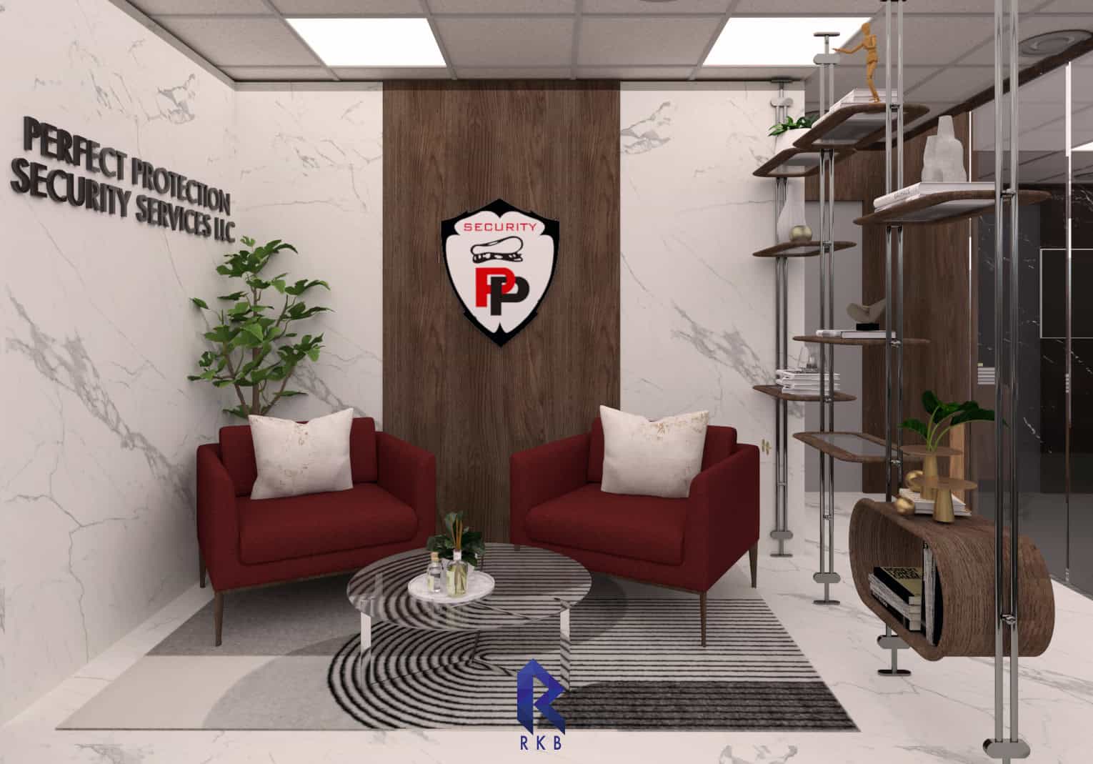 Dubai office waiting room design