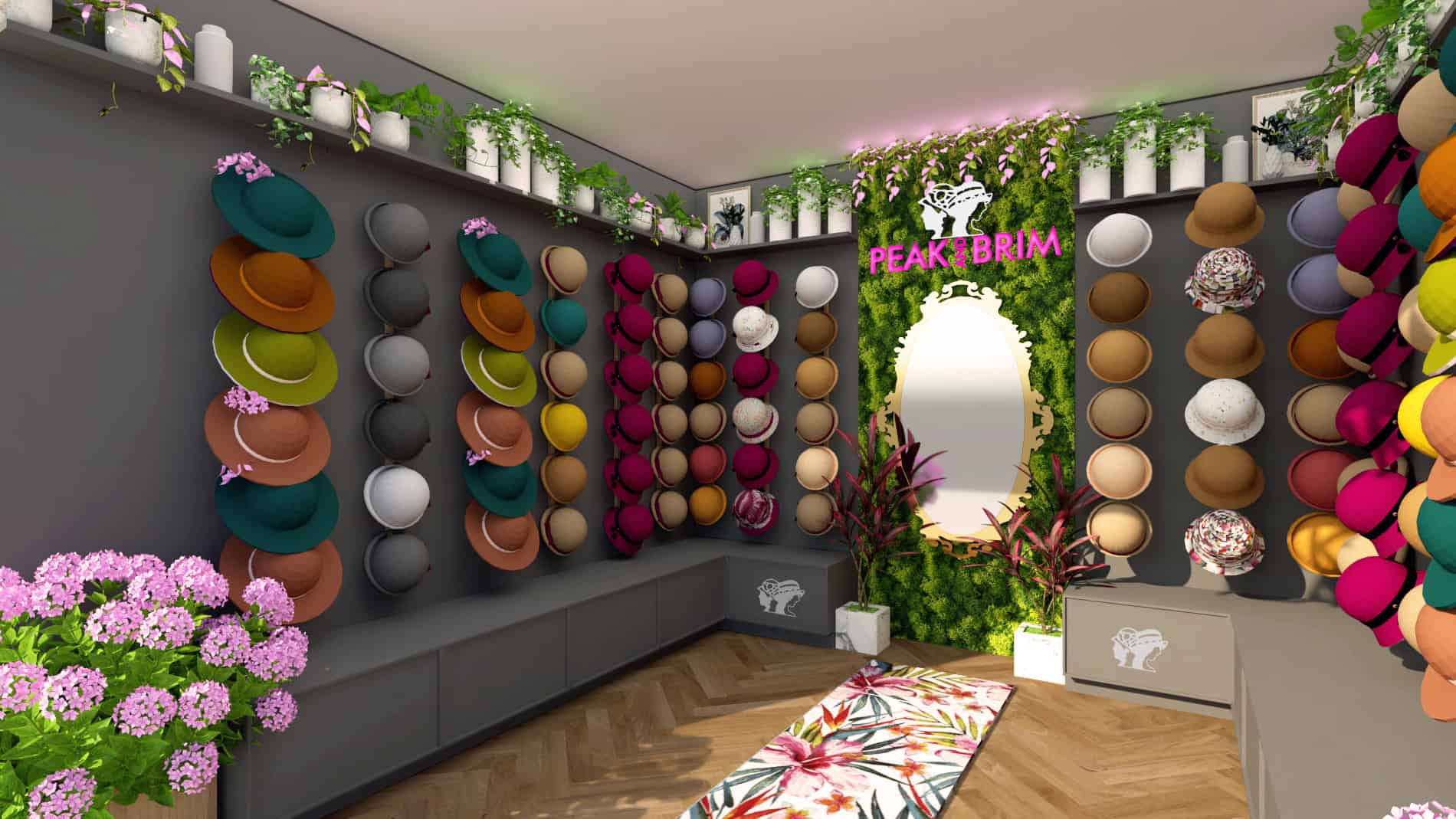 Chelsea flower show stand interior design