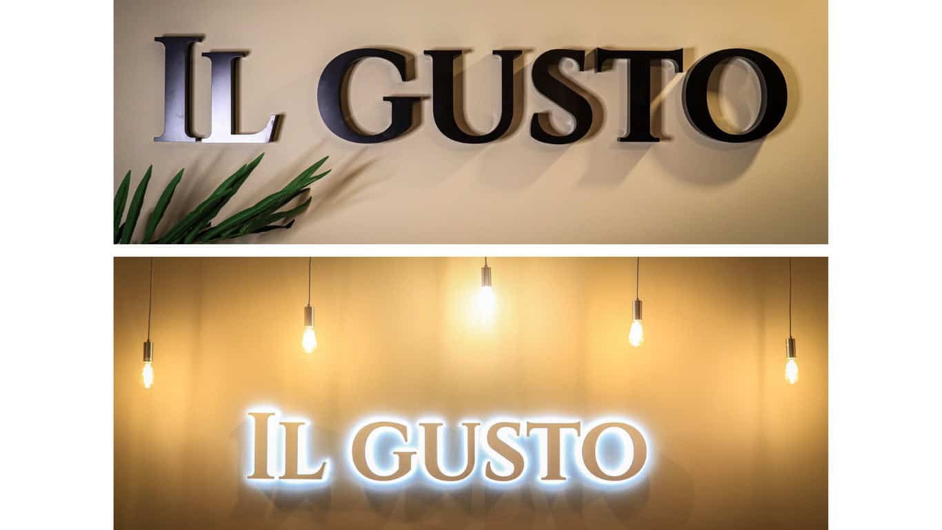 IL GUSTO signage