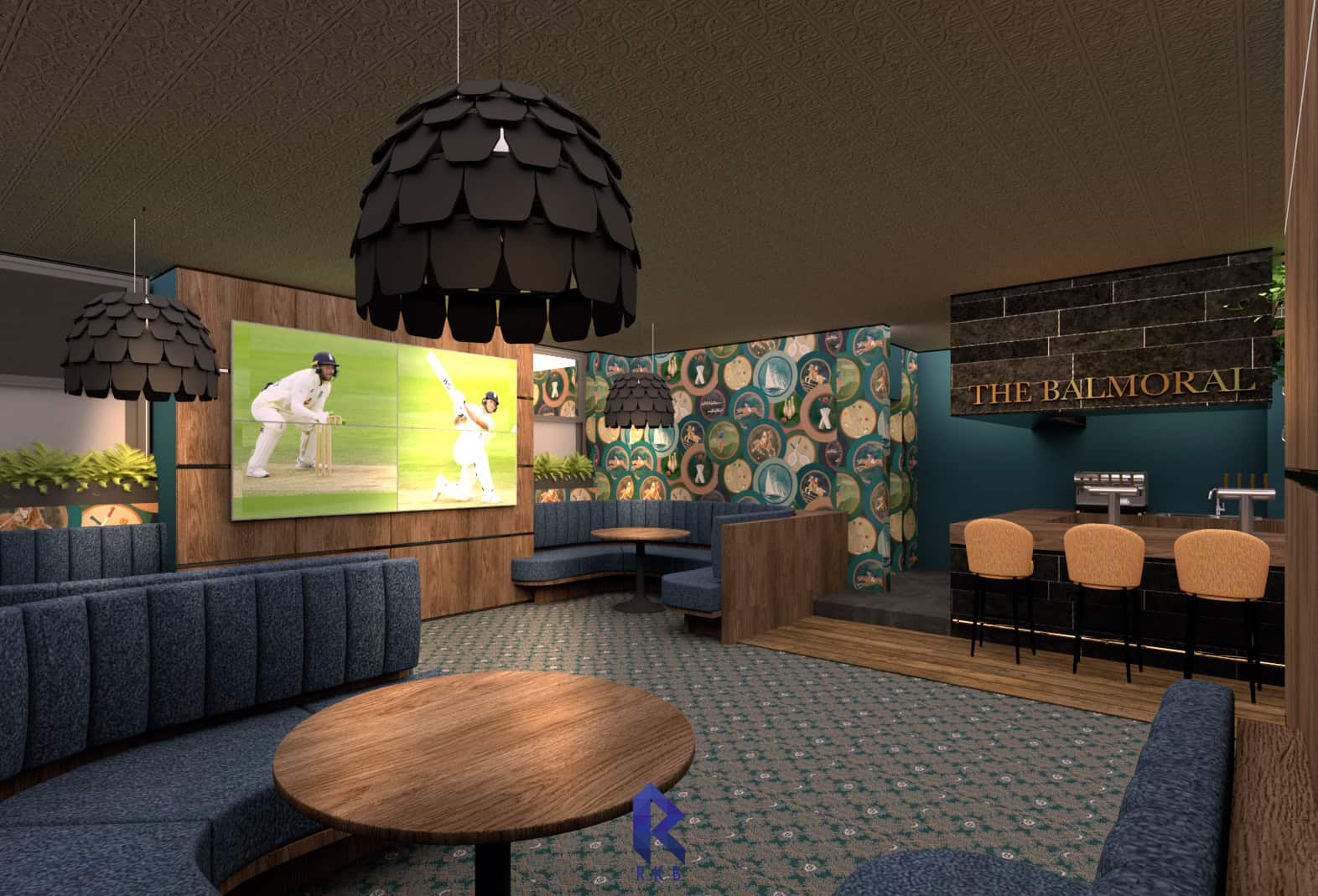 cricket theme pub designs