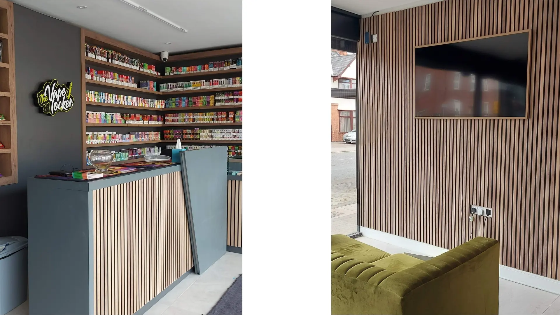 vape locker counter design