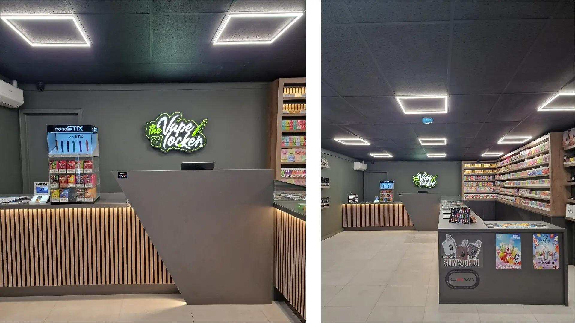 vape locker shelving design