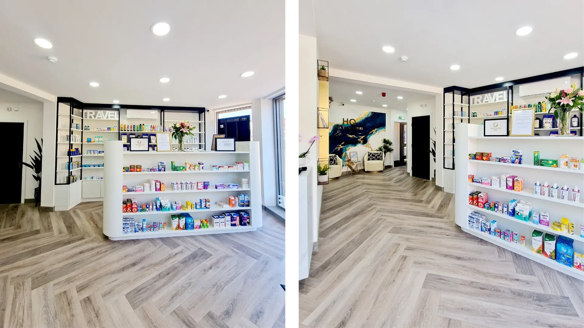HQ pharmacy bespoke fitted furniture