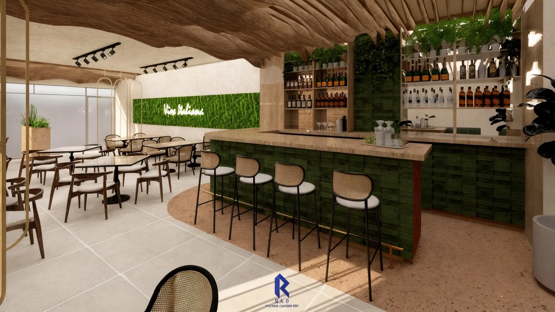 Italian restaurant interiors
