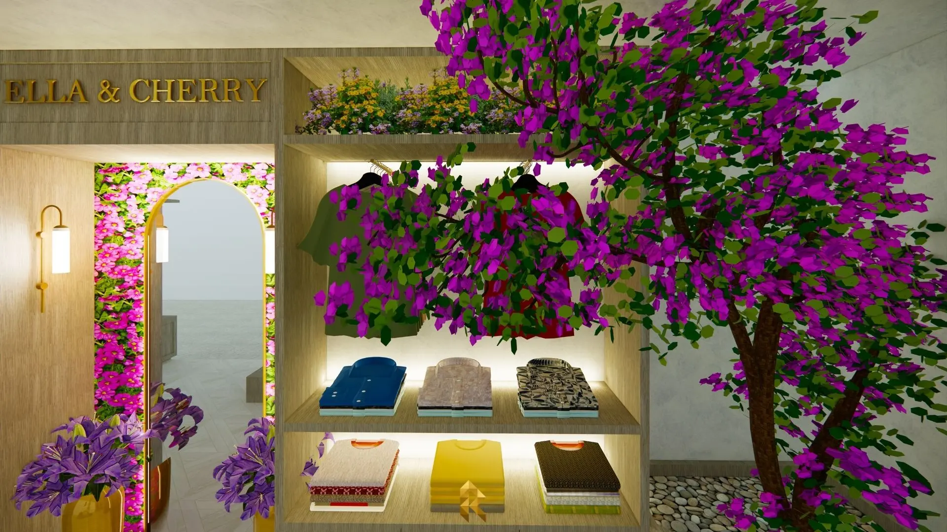 71 Ella and cherry stand design