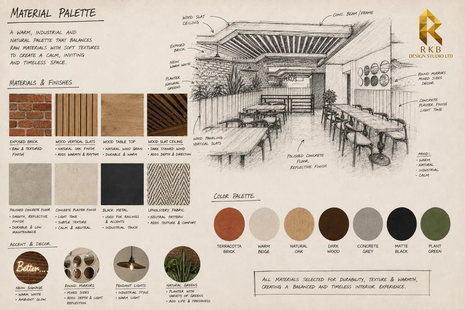 material board for the design