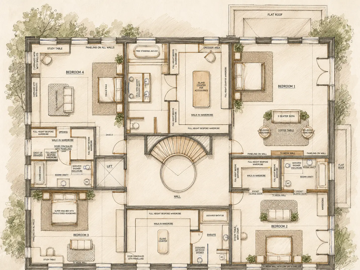 floorplan sketch